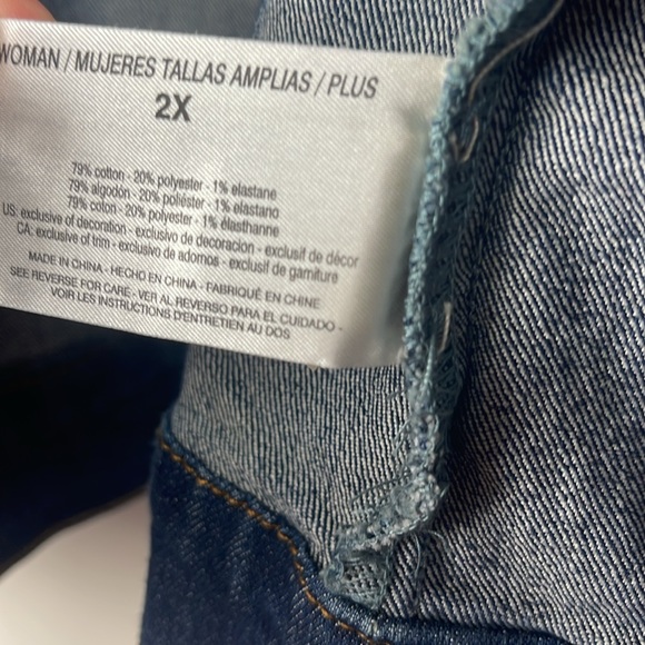 Embroidered Jean Jacket Size 2X - Picture 5 of 5